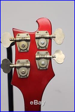 Ruby Red Vintage 1981 Rickenbacker 4001 Bass Guitar Sweet No Reserve! Tested