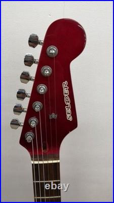 SELDER ST-16 Used Maple neck Engineering wood fingerboard Red withSoft case