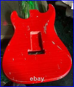 STRAT BODY RELIC 60s NitroThinSkinLacquer CANDY APPLE RED order yours JVGuitars