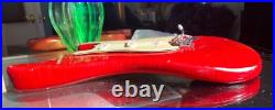 STRAT BODY RELIC 60s NitroThinSkinLacquer Flash RED order yours JVGuitars