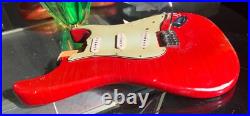 STRAT BODY RELIC 60s NitroThinSkinLacquer Flash RED order yours JVGuitars