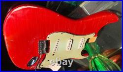 STRAT BODY RELIC 60s NitroThinSkinLacquer Flash RED order yours JVGuitars