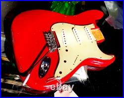 STRAT BODY RELIC 60s NitroThinSkinLacquer Flash RED order yours JVGuitars