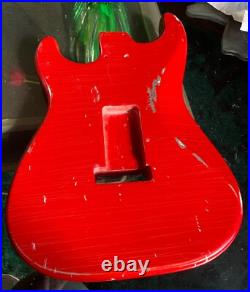 STRAT BODY RELIC 60s NitroThinSkinLacquer Flash RED order yours JVGuitars