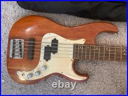 Samick Fairlane Greg Bennett 5-String Electric Bass Guitar with Gig Bag Black
