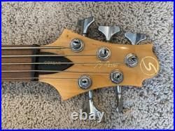 Samick Fairlane Greg Bennett 5-String Electric Bass Guitar with Gig Bag Black