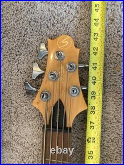 Samick Fairlane Greg Bennett 5-String Electric Bass Guitar with Gig Bag Black