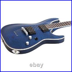 Schecter C-1 Platinum Guitar Satin Transparent Midnight Blue 197881139902 RF
