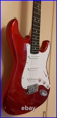 Selder ST-Style Electric Guitar Sparkle Red Neck Width Mod Full Setup