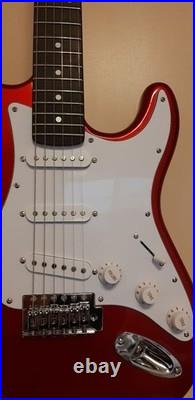 Selder ST-Style Electric Guitar Sparkle Red Neck Width Mod Full Setup