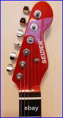 Selder ST-Style Electric Guitar Sparkle Red Neck Width Mod Full Setup