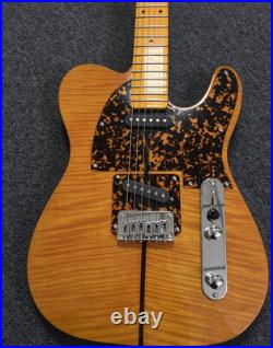 Ship US H. S. Anderson Mad Cat Amber Electric Guitar SS Pickups Maple Fretboard