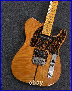 Ship US H. S. Anderson Mad Cat Amber Electric Guitar SS Pickups Maple Fretboard