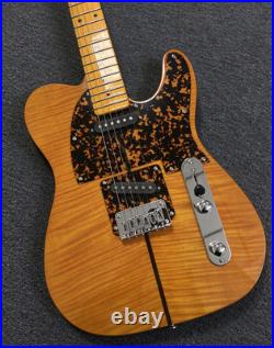 Ship US H. S. Anderson Mad Cat Amber Electric Guitar SS Pickups Maple Fretboard