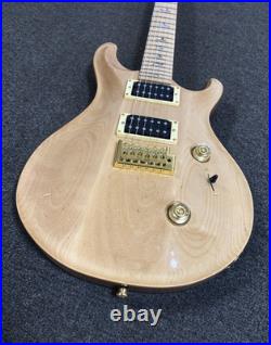 Ship US Natural Electric Guitar Maple Fingerboard Gold Hardware Solid Body