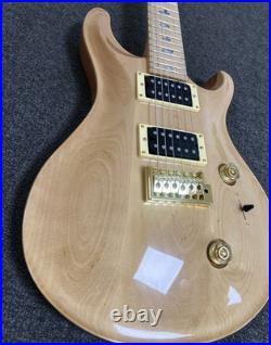 Ship US Natural Electric Guitar Maple Fingerboard Gold Hardware Solid Body