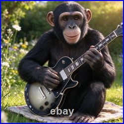 Silver black gradient LP custom electric guitar, rosewood fingerboard, chrome ha