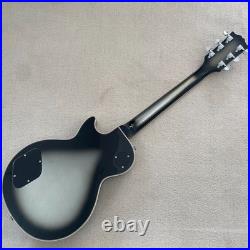 Silver black gradient LP custom electric guitar, rosewood fingerboard, chrome ha