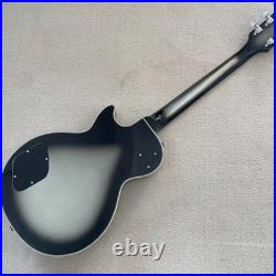 Silver black gradient LP custom electric guitar, rosewood fingerboard, chrome ha