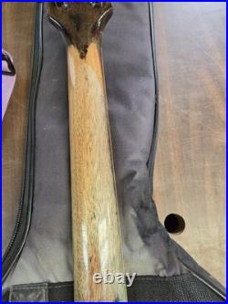Single Cut Away Guitar Spalted Wood Maple/Mahogany Transparent Blue Humbucker