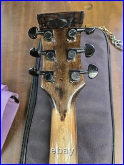 Single Cut Away Guitar Spalted Wood Maple/Mahogany Transparent Blue Humbucker