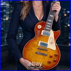 Single Cutaway Sunburst Solid Body 6-String Electric Guitar RH Maple Body