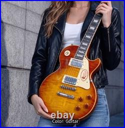 Single Cutaway Sunburst Solid Body 6-String Electric Guitar RH Maple Body