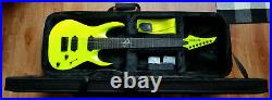 Solar A2.7LN Lemon Neon Matte Electric Guitar 7-String with Case and Strap