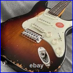 Solid Body Electric Guitar 6 String Maple Neck Heavy New Sunburst Unbranded