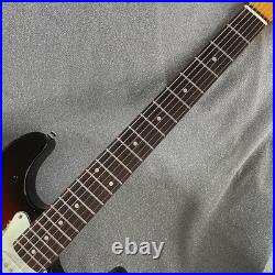Solid Body Electric Guitar 6 String Maple Neck Heavy New Sunburst Unbranded