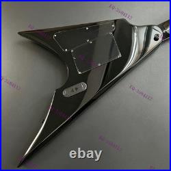 Solid Body Electric Guitar Stainless Rounded Fret Edge Active Pickups Black US