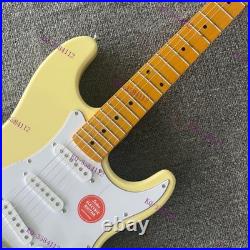 Solid Body Electric Guitar Stainless Rounded Fret Edge SSS Pickups Fast Ship US