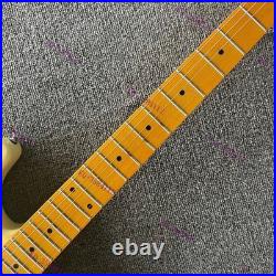 Solid Body Electric Guitar Stainless Rounded Fret Edge SSS Pickups Fast Ship US
