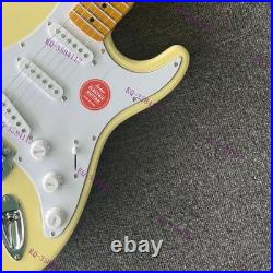 Solid Body Electric Guitar Stainless Rounded Fret Edge SSS Pickups Fast Ship US