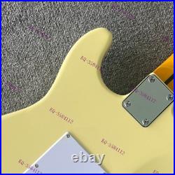 Solid Body Electric Guitar Stainless Rounded Fret Edge SSS Pickups Fast Ship US
