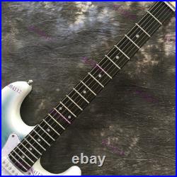 Solid Electric Guitar Quilted Maple Top Blue Burst SSH Pickups Free Shipping US