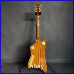 Solid Electric Guitar Stainless Rounded Fret Edge Gold Hardware Blue US Stock