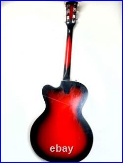 Soviet Vintage Semi Acoustic Guitar Lviv USSR 6 String Retro Instrument