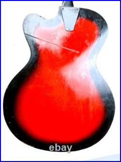Soviet Vintage Semi Acoustic Guitar Lviv USSR 6 String Retro Instrument