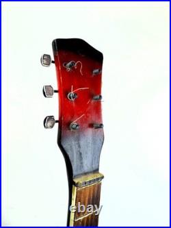 Soviet Vintage Semi Acoustic Guitar Lviv USSR 6 String Retro Instrument