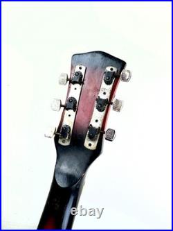 Soviet Vintage Semi Acoustic Guitar Lviv USSR 6 String Retro Instrument