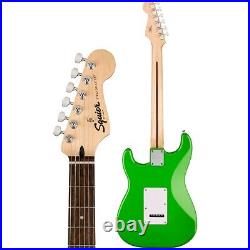 Squier Sonic Stratocaster HSS Laurel Fingerboard Guitar Lime Grn 197881011383 OB