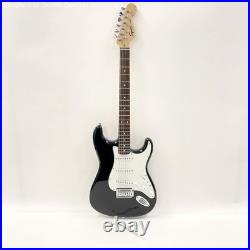 Squier Strat by Fender Black Electric Guitar TESTED