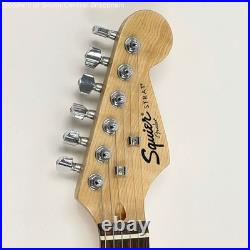 Squier Strat by Fender Black Electric Guitar TESTED