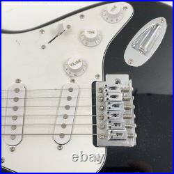 Squier Strat by Fender Black Electric Guitar TESTED