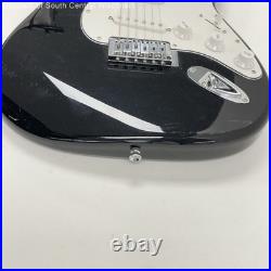 Squier Strat by Fender Black Electric Guitar TESTED
