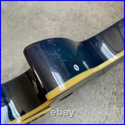 Standard Custom DIY Guitar Project, Blue Burst Tiger Maple, Mahogany Neck