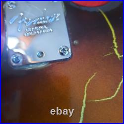 Strat style Electric Guitar Fender Parts Coffee Brown Gold Burst Crackle