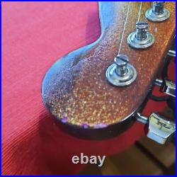 Strat style Electric Guitar Fender Parts Coffee Brown Gold Burst Crackle