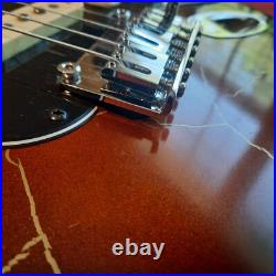 Strat style Electric Guitar Fender Parts Coffee Brown Gold Burst Crackle